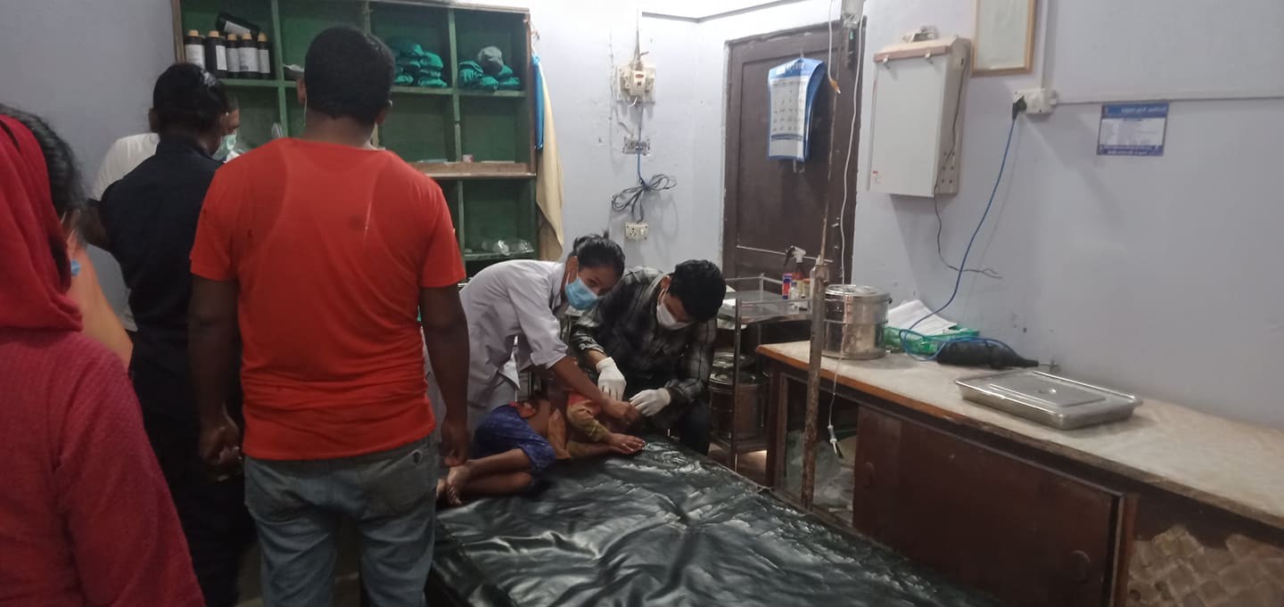 स्कार्पियोको ठक्करबाट एक बालीका घाइते