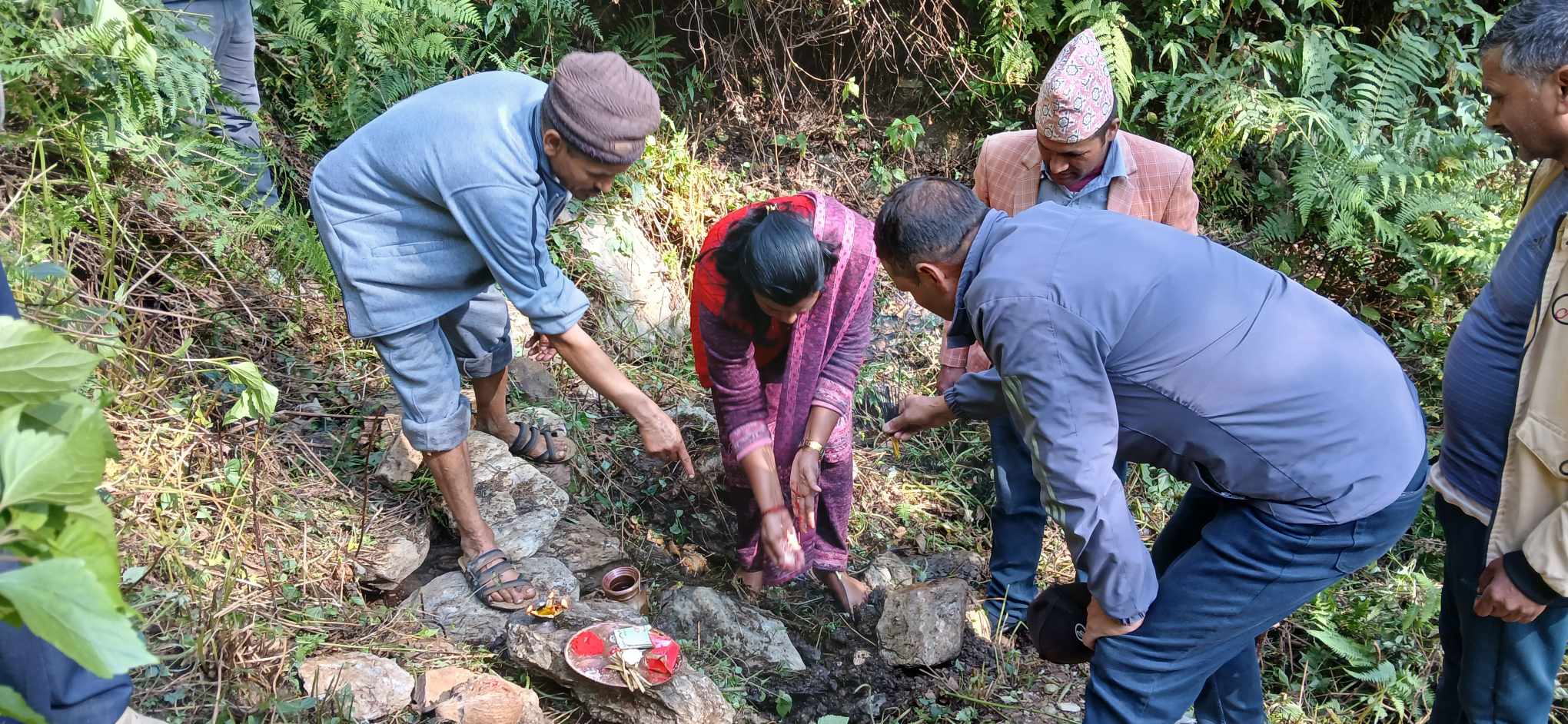 बोक्सडा भन्थान खानेपानी तथा सरसफाइ योजनाको  सिलान्याश