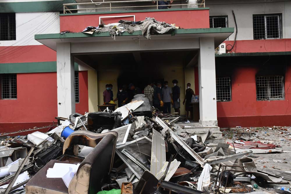 मुख्यमन्त्री कार्यालयमा साढे नौ करोडको क्षति