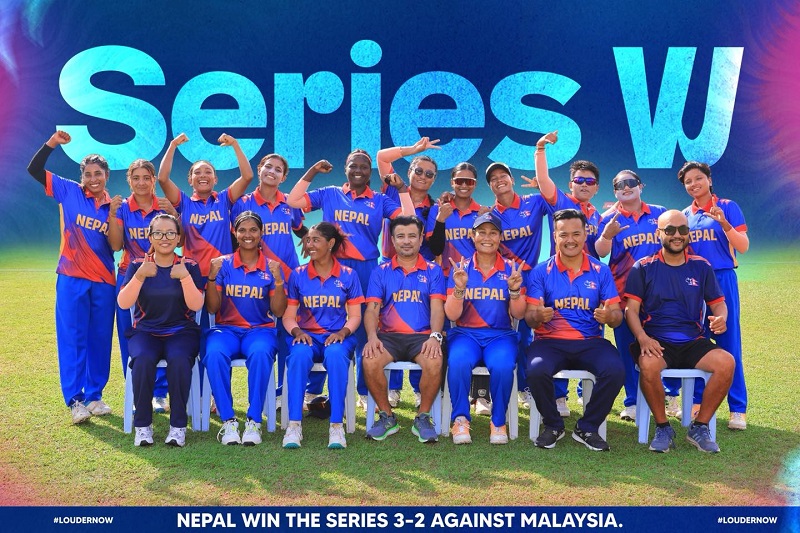 मलेशियासँगको महिला टी–२० शृङ्खला नेपालले जित्यो