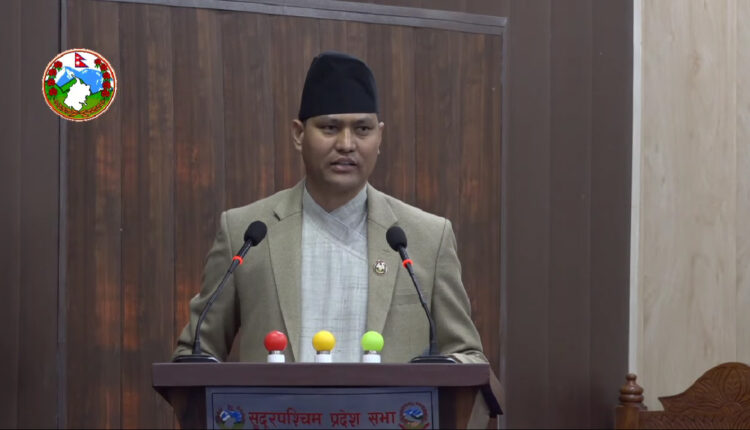 सुदूरपश्चिम प्रदेश सरकारले ल्यायो २९ अर्ब बढीको बजेट