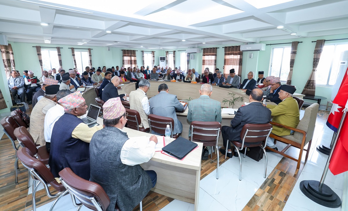 एमाले पोलिटब्यूरो बैठककाे दोस्रो दिन : नेताहरूले धारणा राख्ने क्रम जारी