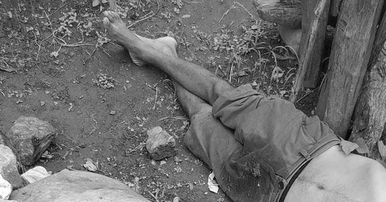 ढुंगाले हानेर १८ वर्षीय छोराले गरे ४३ वर्षीय बुबाको हत्या