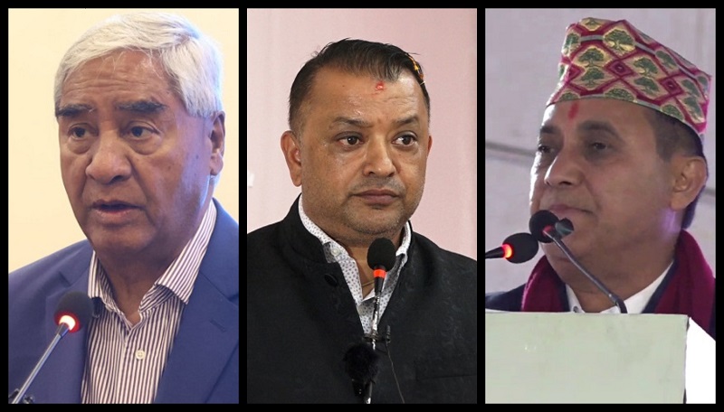 सभापति देउवा र महामन्त्रीद्वय थापा र शर्माबीचको बैठक फेरि बस्ने गरी सकियो