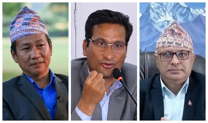 निर्वाचन आयाेगले हर्क साम्पाङ, शक्ति बस्नेत र हिक्मत कार्कीलाई स्पष्टीकरण सोध्यो