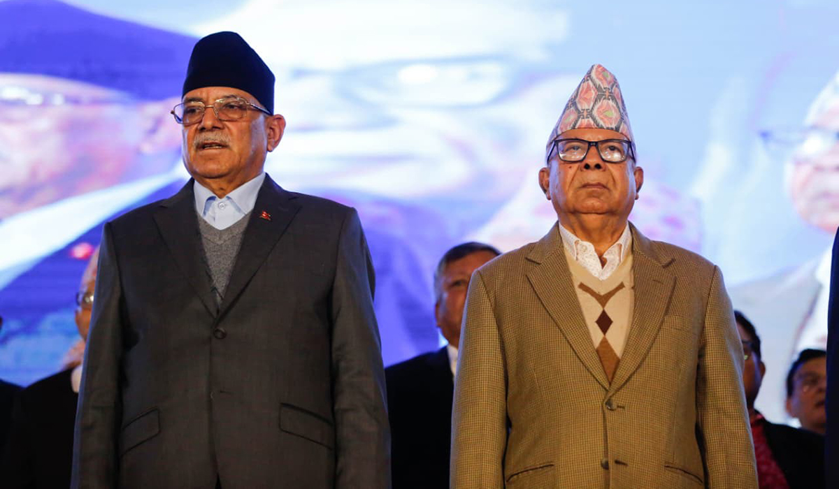 नेपाली कम्युनिस्ट पार्टीको प्रदेशस्तरीय सन्देश सभाका लागी प्रचण्ड–माधव नेपाल धनगढीमा